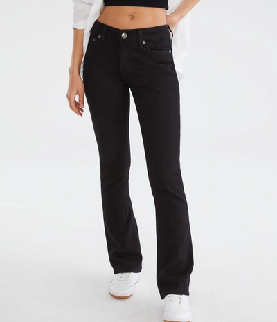 Aéropostale Mid-rise Bootcut Jean In Black