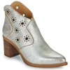 Casta Terry Bootie In Silver In Silver