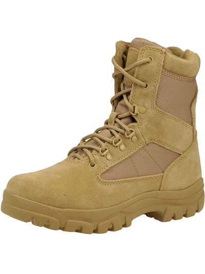 Walkabout Mens Suede Lace-up Work Boots In Beige