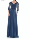 Colors Dress Evening Gown In Peacock Blue In Blue