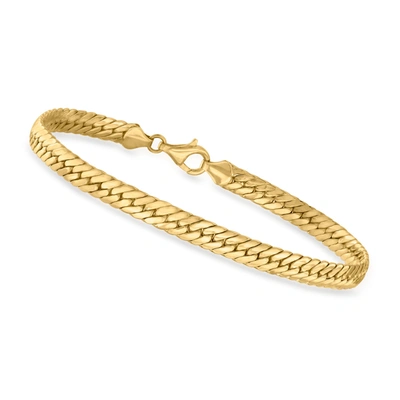 Canaria Fine Jewelry Canaria 5mm 10kt Yellow Gold Cuban-link Bracelet