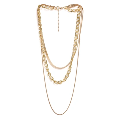 Sohi Designer Set Of 3 Chain In Gold