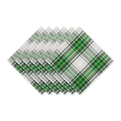 Dii St. Patricks Day Plaid Napkin (set Of 6)