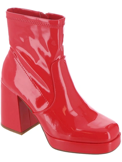 STEVE MADDEN EVER WOMENS PLATFORMS BLOCK HEELS ANKLE BOOTS