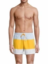 HUGO BOSS MEN'S COCO SWIM SHORTS IN OPEN YELLOW