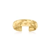 CANARIA FINE JEWELRY CANARIA 10KT YELLOW GOLD SATIN AND POLISHED TOE RING