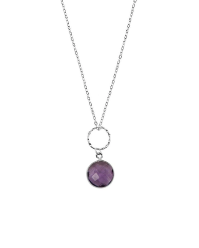 Charlene K Silver Amethyst Pendant