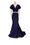 JESSICA ANGEL EVENING GOWN IN NAVY