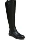 Franco Sarto Ldaya Wc Womens Leather Stacked Heel Knee-high Boots In Black