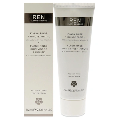Ren Flash Rinse 1 Minute Facial By  For Unisex - 2.5 oz Rinse