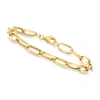 CANARIA FINE JEWELRY CANARIA 10KT YELLOW GOLD PAPER CLIP LINK BRACELET