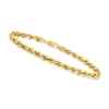 CANARIA FINE JEWELRY CANARIA MEN'S 4MM 10KT YELLOW GOLD ROPE CHAIN BRACELET