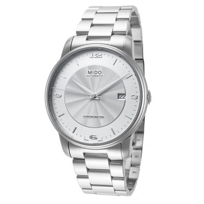 Mido Men's Baroncelli Iii 39mm Automatic Watch In Silver