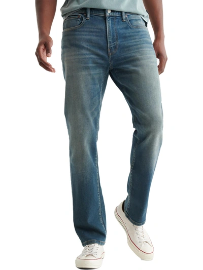 Lucky Brand 223 Mens Medium Wash Stretch Straight Leg Jeans In Multi