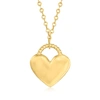 CANARIA FINE JEWELRY CANARIA ITALIAN 10KT YELLOW GOLD HEART NECKLACE