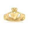 CANARIA FINE JEWELRY CANARIA 10KT YELLOW GOLD CLADDAGH RING
