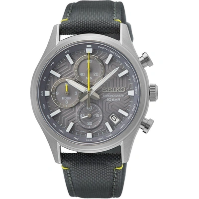 Seiko Men's Classic Grey Dial Watch In Silver