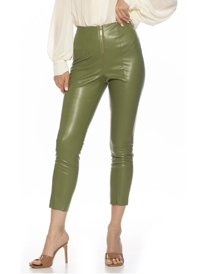 Alexia Admor Leather Pants In Gold