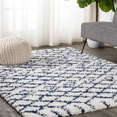 Jonathan Y Algaida Moroccan Diamond Shag Area Rug