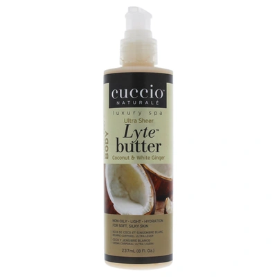 Cuccio Naturale Lyte Ultra-sheer Body Butter - Coconut And White Ginger By  For Unisex - 8 oz Body Lo