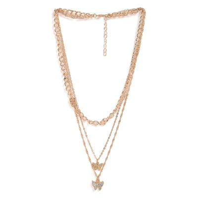 Sohi Designer Set Of 3 Chain In Gold