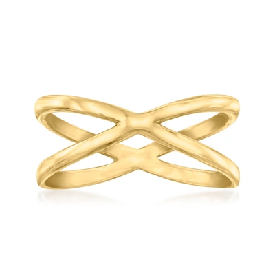 Canaria Fine Jewelry Canaria 10kt Yellow Gold Crossover Ring