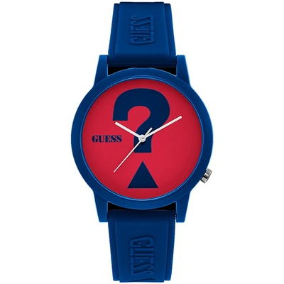 GUESS MEN'S RED DIAL WATCH