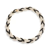 Sohi Multi Color Gold Plated Party Designer Stone Statement Necklace For Women's In Black