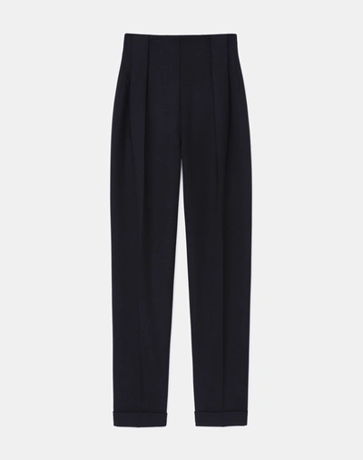 Lafayette 148 Double Face Wool Waverly Pant In Black