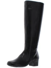 Elites By Walking Cradles Mate Womens Leather Knee-high Riding Boots In Black