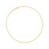 CANARIA FINE JEWELRY CANARIA 1.25MM 10KT YELLOW GOLD FIGARO-LINK ANKLET