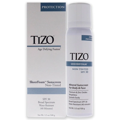 Tizo Sheerfoam Body And Face Non-tinted Spf 30 By  For Unisex - 3.5 oz Sunscreen