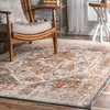 NULOOM JUSTINE FADED VINTAGE MEDALLION AREA RUG