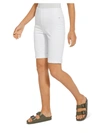 Lyssé Boyfriend Stretch Denim Shorts In White