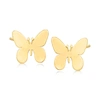 CANARIA FINE JEWELRY CANARIA 10KT YELLOW GOLD BUTTERFLY EARRINGS