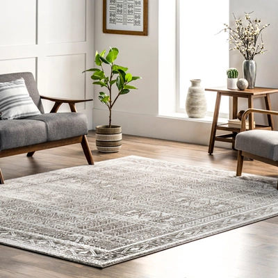 Nuloom Irene Tribal Panel Area Rug In Grey