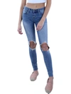 DSTLD WOMENS MID-RISE DISTRESSED SKINNY JEANS
