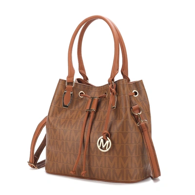 Mkf Collection By Mia K Jane Vegan Leather Tote Handbag In Brown