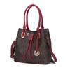 Mkf Collection By Mia K Jane Vegan Leather Tote Handbag In Black