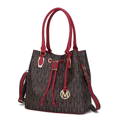Mkf Collection By Mia K Jane Vegan Leather Tote Handbag In Black