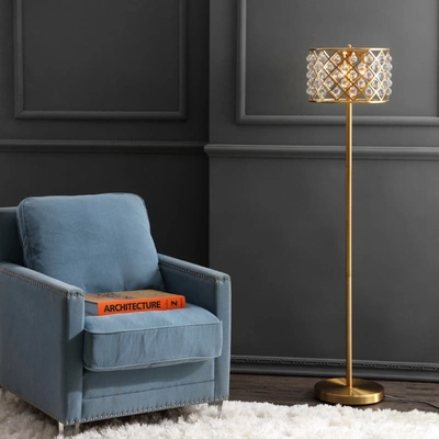 Jonathan Y Elizabeth 60" Crystal/metal Led Floor Lamp