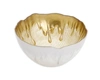 CLASSIC TOUCH DECOR 6"D GOLD DIPPED DESSERT BOWL