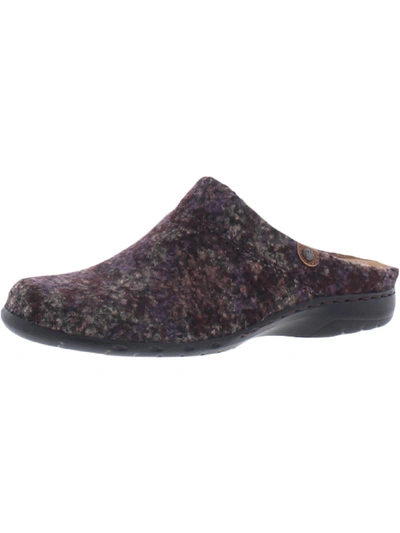 Cobb Hill Penfield Womens Laceless Slip On Clogs In Purple