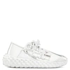 Giuseppe Zanotti Urchin Spiked Sole Sneakers In White
