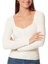 ANNE KLEIN WOMENS RIBBED LONG SLEEVE PULLOVER SWEATER