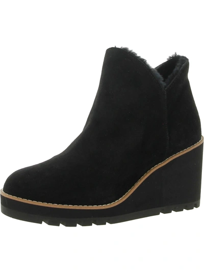Eileen Fisher Chalet Genuine Shearling Lined Wedge Boot In Black