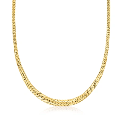 Canaria Fine Jewelry Canaria 10kt Yellow Gold Graduated Cuban-link Necklace