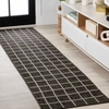 Jonathan Y Grid Modern Squares Indoor/outdoor Runner Rug