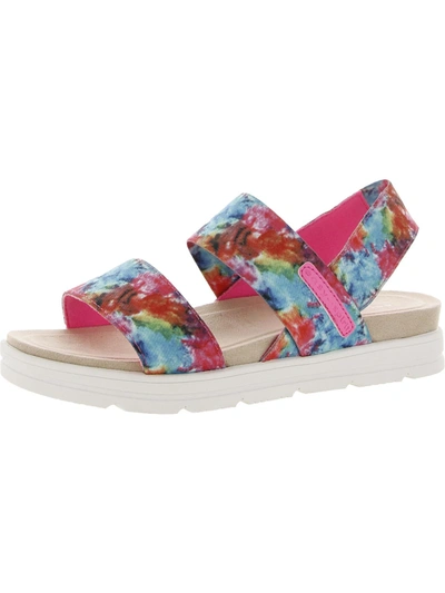 Easy Spirit Stephie 2 Womens Floral Casual Slingback Sandals In Pink