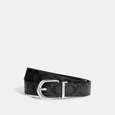 Coach Outlet Classic Buckle Cut To Size Reversible Belt, 38 Mm In Black
